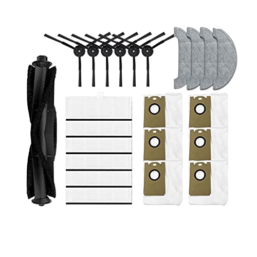 HONITURE Q6 Pro Robot Vacuum Cleaner Replacement Main Brush Side Brush Hepa Filter Mop Rag Dust Bag (Color : Set C)  
HO